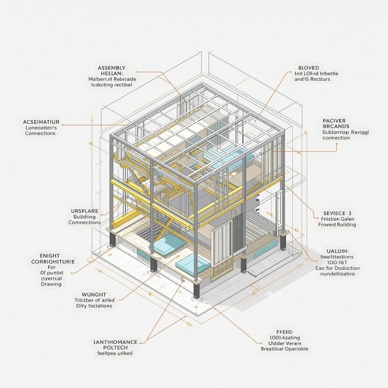 Low-rise prefabricated building solution design drawings